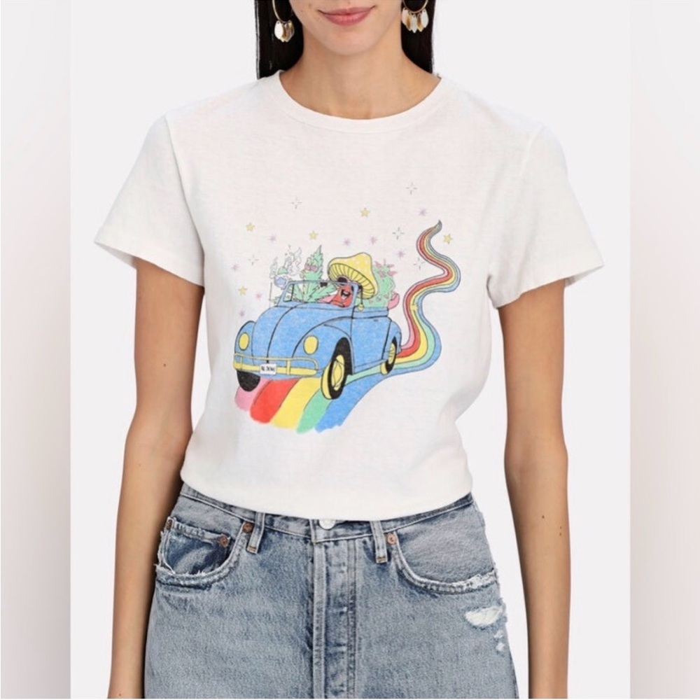 Re/Done “Road Tripping” vintage inspired graphic printed tee size small t-shirt